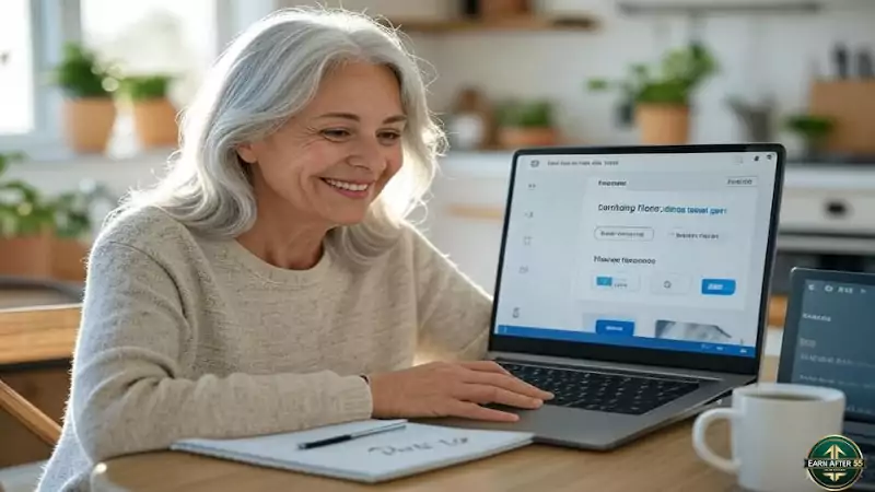 Retiree using Grok AI content creation to earn money with profit tips