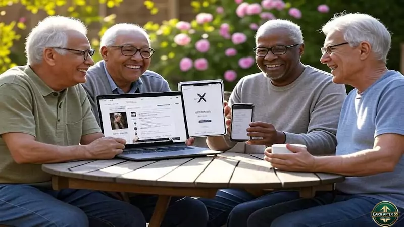 Retirees earning money with Grok AI content creation success stories